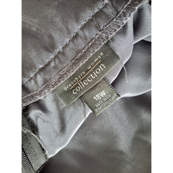 Black Goth Mesh Layered Midi Skirt Floral Zip Womens 18 Fairy Cottage Whimsygoth - Picture 7 of 9